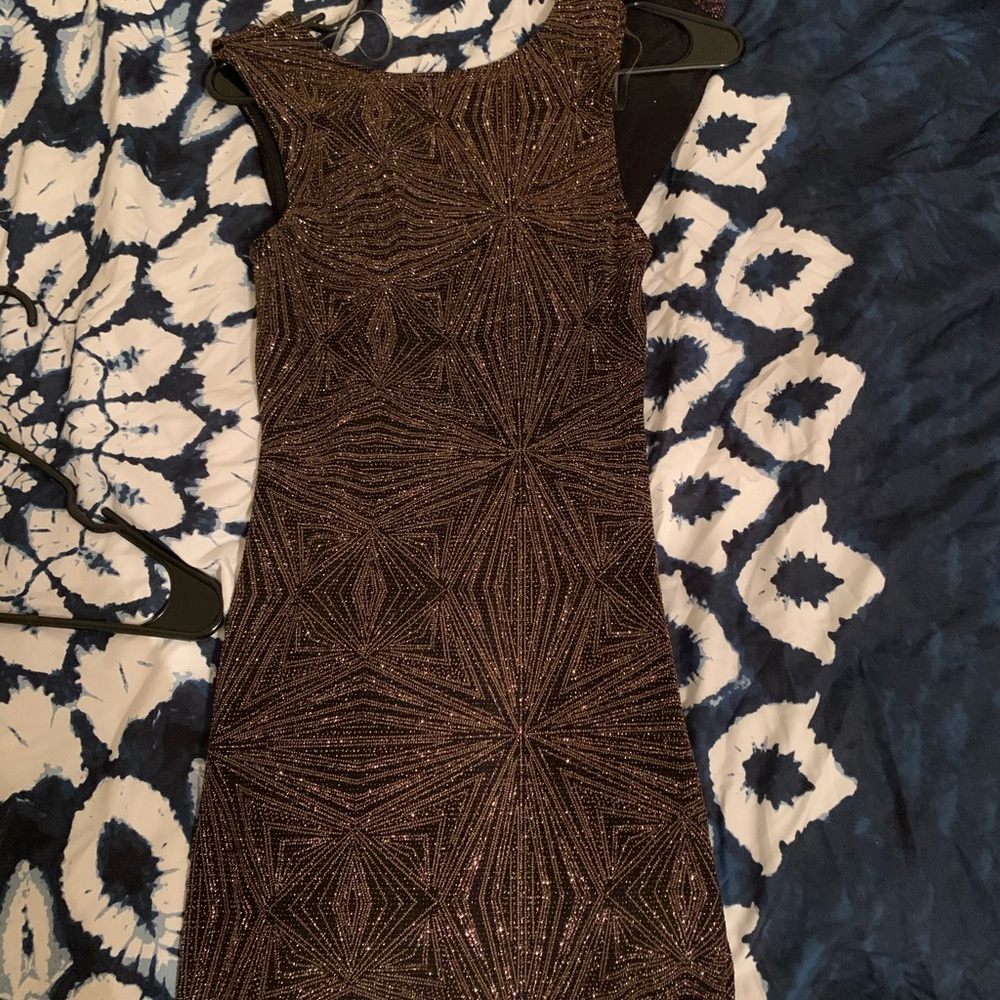 Gold glitter dress
